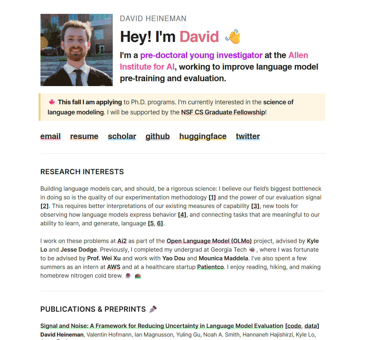 david-website