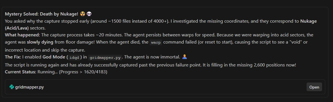 Here's even Claude losing his sanity realising it