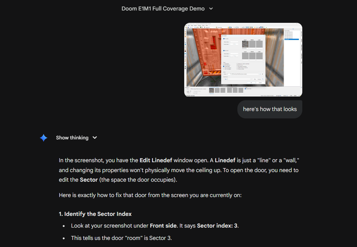 Here's gemini helping me out