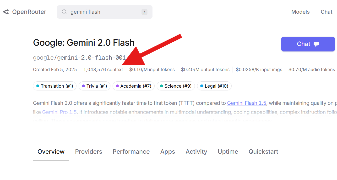 Gemini Flash Context