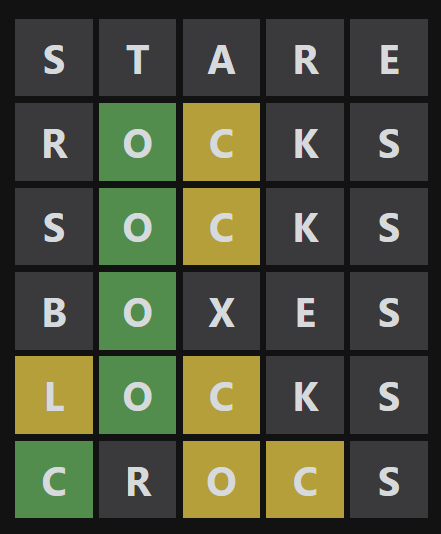 The Wordle Game that Started it all